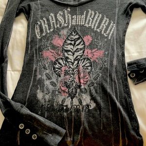 Crash and burn long sleeve